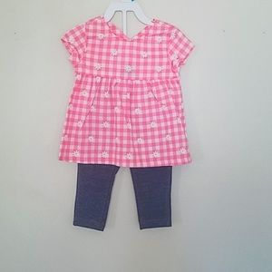 Daisy Peplum Top and Jeggings Set | Carters | 18-24 Months